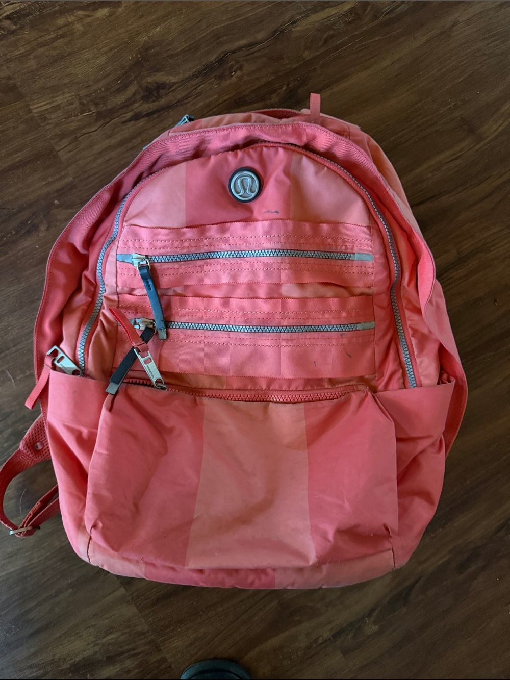 Lululemon Pink Coral Logo Backpack